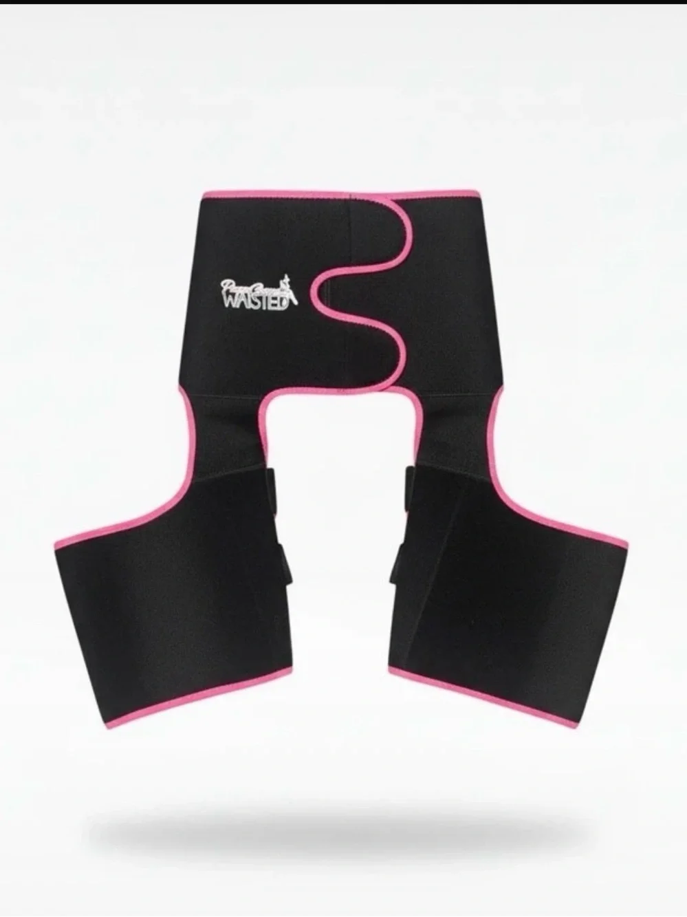 High-Waist Sculpting Waist Trainer Leggings - Black/Pink